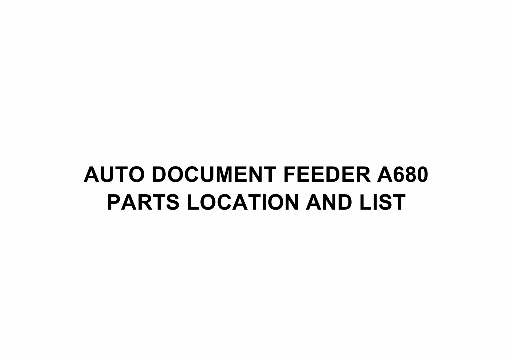 RICOH Options A680 AUTO-DOCUMENT-FEEDER Parts Catalog PDF download-1